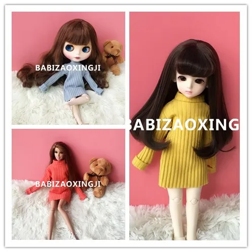1 шт. длинное платье свитер для кукол Blyth Pullip Azone Kurhn FR 1/6 30 см|Куклы| |