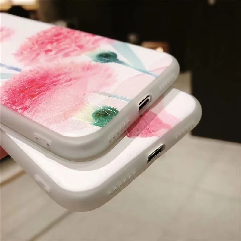 STROLLIFE Новый чехол для телефона в стиле ретро с цветами iPhone XR X XS Max Exotic Pink Leaf 8 6s 7 Plus