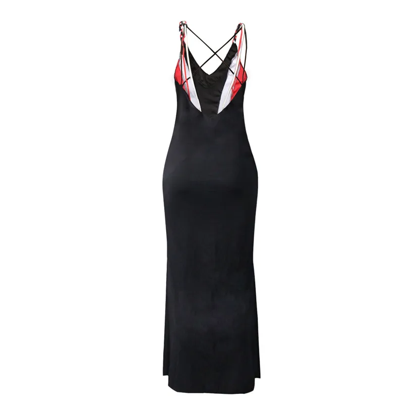 (3 размера: L XL XXL)2019 Новое модное вязаное сексуальное платье с открытой спиной от