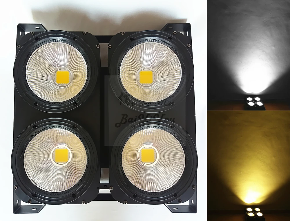 Новые 4 шт. * 100W CW WW 2in1 COB светодиодный с новой уникальной технологией рассеивания
