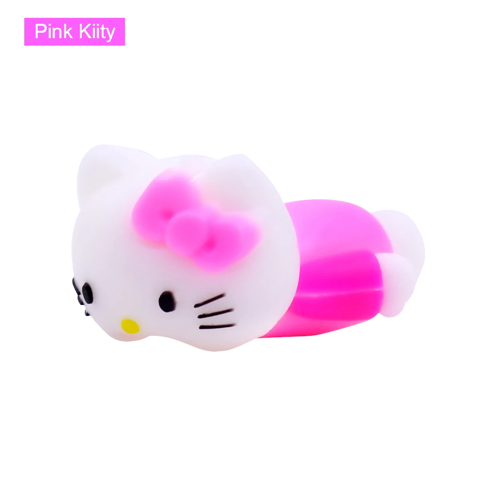 Pink Kiity CHIPAL милый укус мультфильм животных кабель протектор для iPhone 6 6S 7 8 Plus X XS Max XR USB данных провода моталки Организатор Chompers - Цвет: Pink Kiity