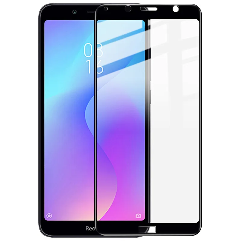 Защитное стекло 9H для XiaoMi RedMi 7A Red Mi RedMi7A закаленное с полным клеем 9 H