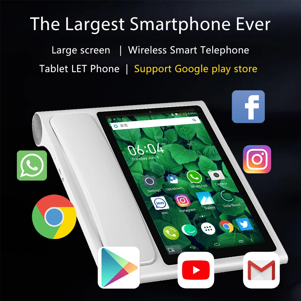 

Smart Wireless Big Screen Phone Android OS Kaer Internation Language and Apps Remote Control Smart Phone