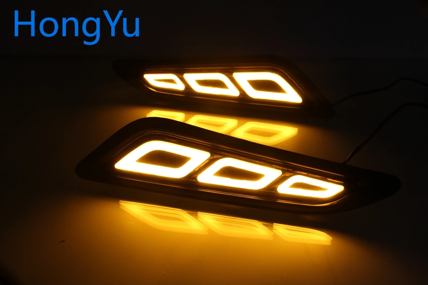 Светодиодный токарный светильник DRL сигнальная лампа боковые отверстия StickerFor