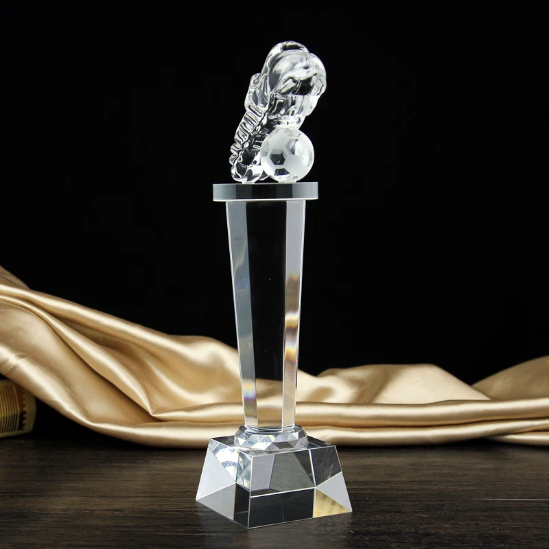 Хрустальный персонализированный футбольный трофей награда Золотые Ботинки