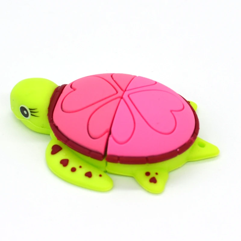 100% Оригинальный USB флеш накопитель мультяшная черепаха карта памяти классный 8 ГБ