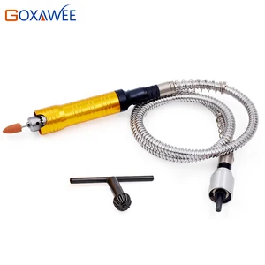 GOXAWEE 0,5-6 мм, гибкий вал, наконечник, усовершенствованная ручка, электроинструменты для мини-дрели, электрической шлифовальной машины, вращающийся инструмент, аксессуар