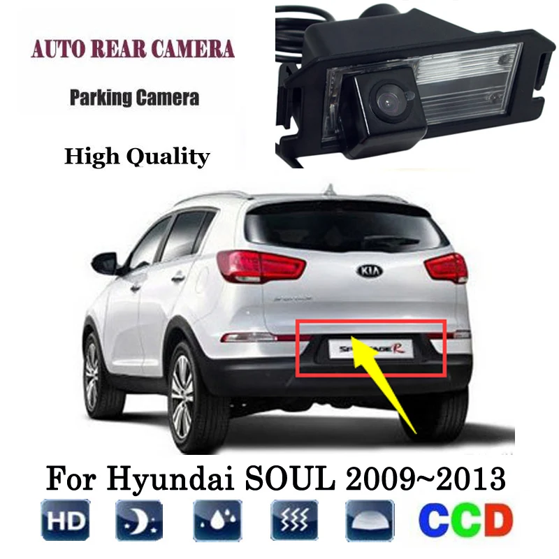 Камера заднего вида для Hyundai SOUL 2009 ~ 2013 2012 CCD камера с ночным видением RCA/камера