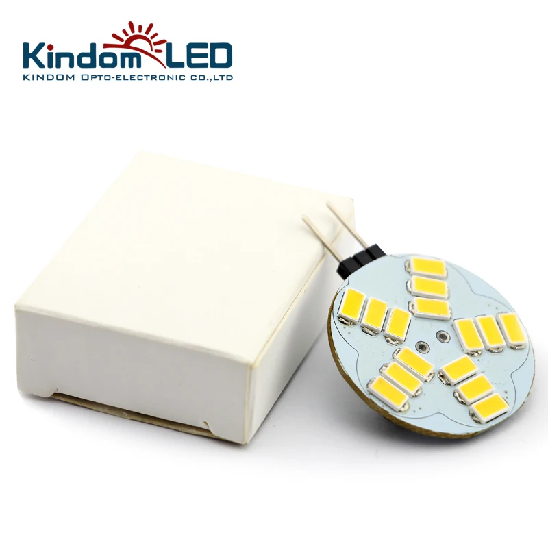 KINDOM светодиодный 10 шт. G4 круглый светильник 3 Вт 6 10-30 в DC SMD5730 супер качество лампы