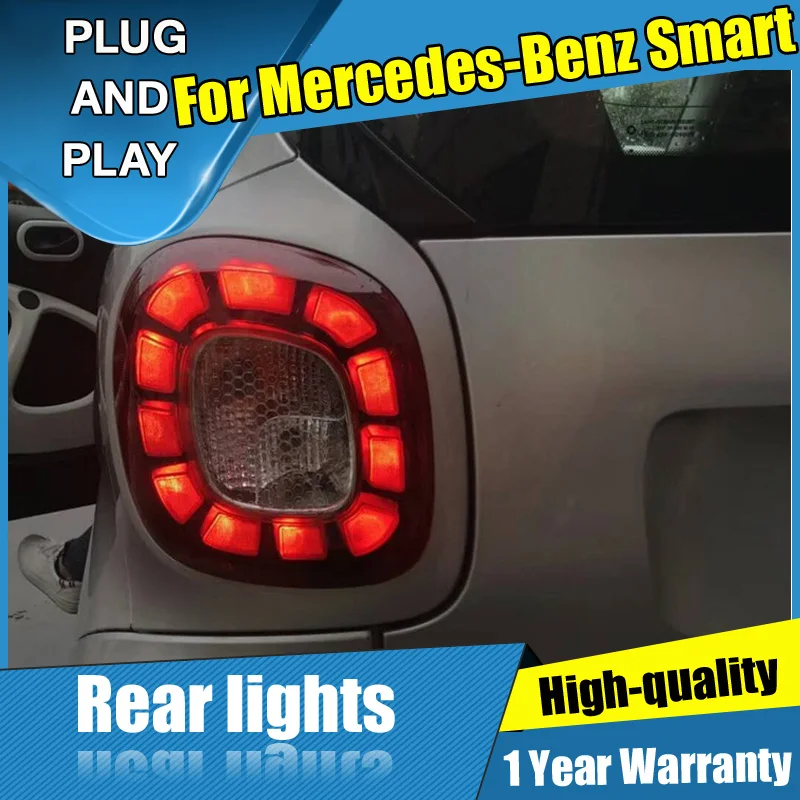 4PCS Car Styling for Benz Smart Taillights 2016-2019 LED Tail Lamp+Turn Signal+Brake+Reverse light | Автомобили и мотоциклы