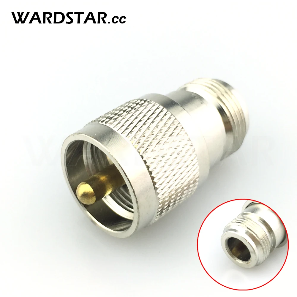 UHF штекер PL259 PL-259 к N гнездовой разъем прямой РЧ коаксиальный разъем адаптера