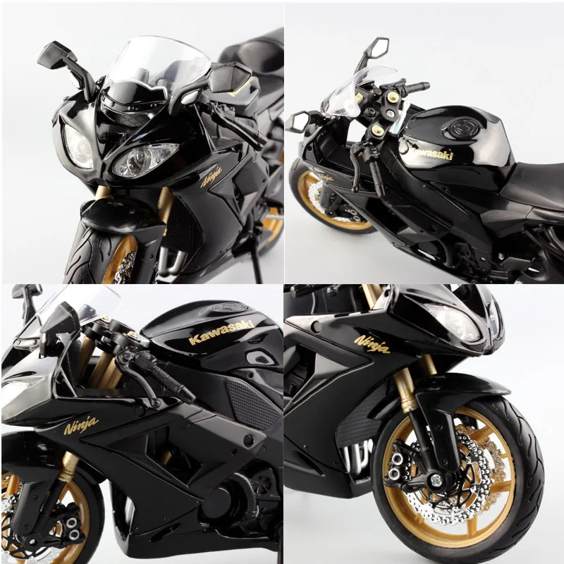 Детский 1:12 Maisto Kawasaki NINJA ZX-10R ZX 10R спортивный литой автомобиль мини мотоцикл гоночный мотоцикл Масштаб Модель игрушки черное золото
