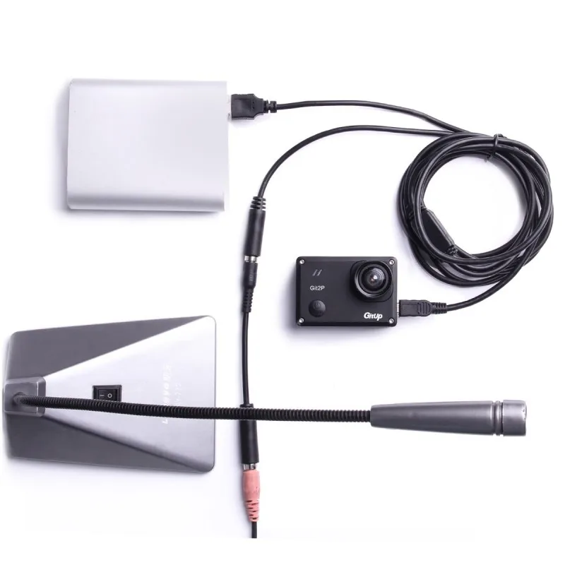 Внешний мини USB 3 5 мм микрофон и зарядный кабель для GitUp GIT2/GIT2P/G3/F1 экшн камеры 2 в 1