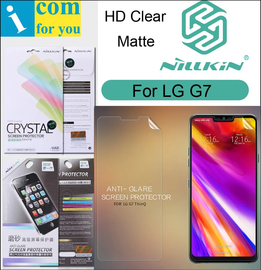 Nillkin матовая HD прозрачная защитная пленка для LG G7 ThinQ мягкий прозрачный