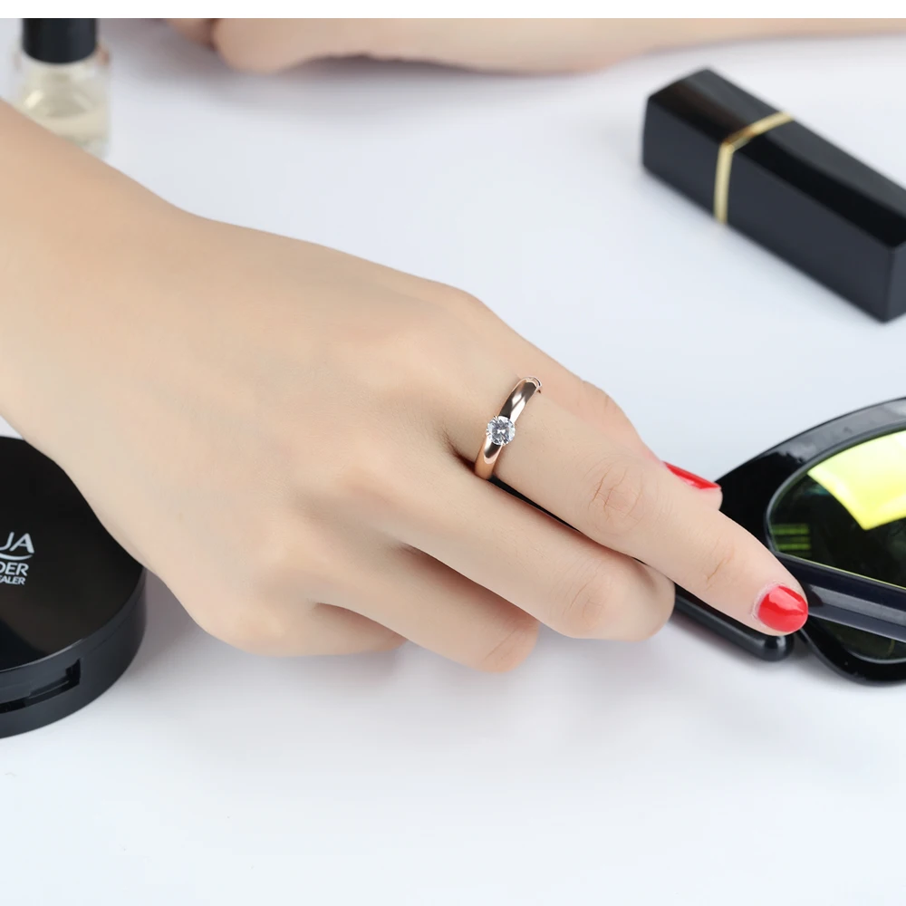 V. YA романтические DIY пользовательские кольца для возлюбленной нержавеющей стали хрустальные парные кольца для помолвки вечерние ювелирные изделия обручальное кольцо Прямая поставка