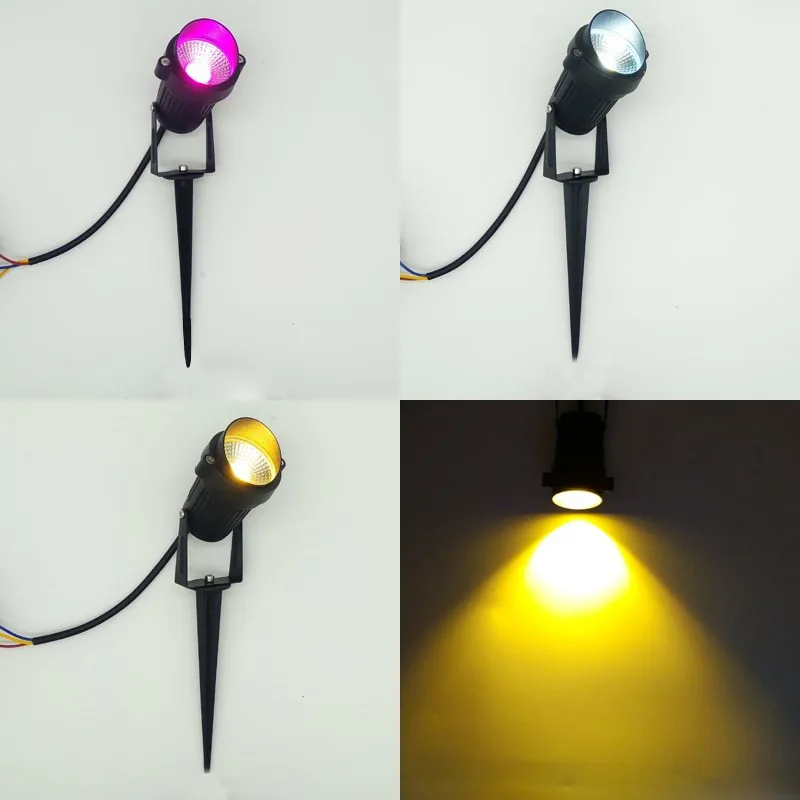 COB 10W Outdoor Garden Light LED Lawn lamp Waterproof Flood Spot Warm Cool White Led Spike Lawm DC12V/AC85-265V | Лампы и освещение