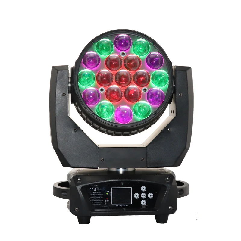 stage light equipment 19X15 zoom led movable head wash high brightness dj show lighting for club bar wedding concert | Лампы и