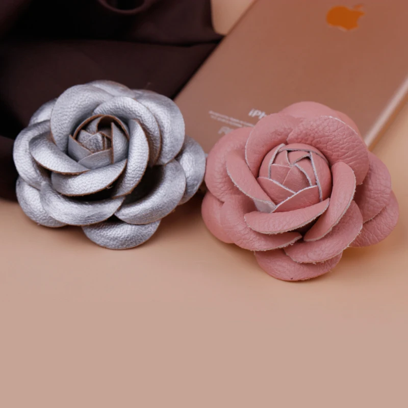 Кожа цветок ремесло для украшения DIY матовый PU цветок Крафт DIY Аксессуары Подвески для изготовления ювелирных изделий материалы