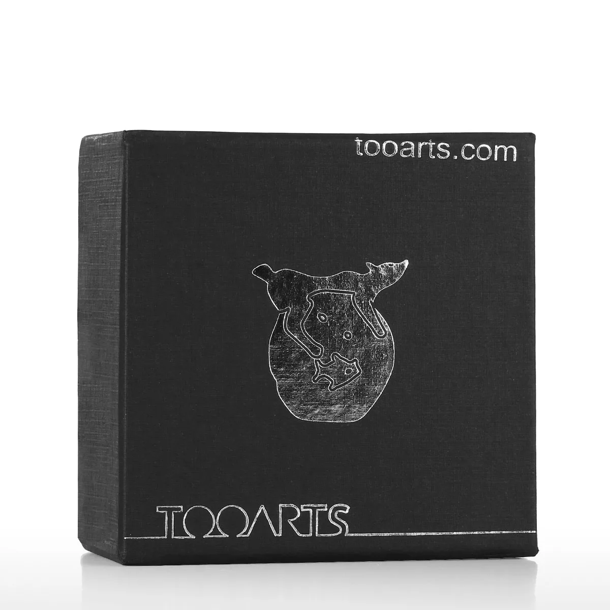 Tooarts белый медведь и Рыба ручной работы Животное Искусство Ручная выдувная