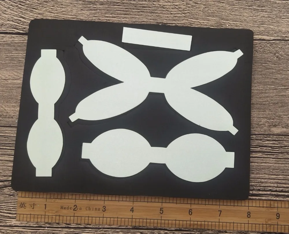 Розовый синий бант новые деревянные штампы для скрапбукинга Thickness-15.8mm
