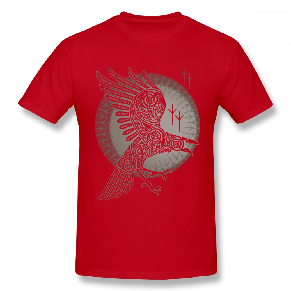 Футболка с викингами Ворон для мужчин большие размеры Custom Group Camiseta | Мужская