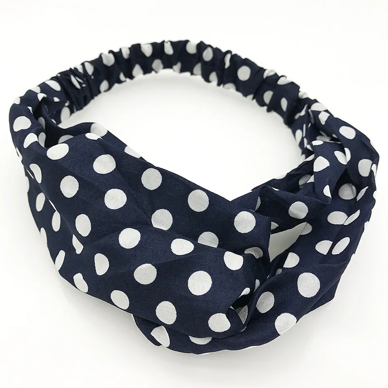 

New Women Soft Headbands Vintage Cross Knot Elastic Hairbands Girls Hair Bands Hair Accessories WEIJUN