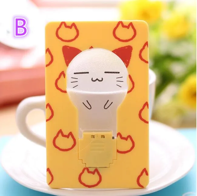 1 шт. Портативный светодиодный карта карманный свет кошелек Размеры лампа мини