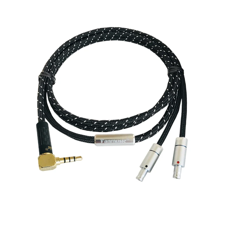 Fanmusic ZY HiFi OCC 6N HD800 800s 820 Портативный кабель наушников обновления 1 2 м ZY-303