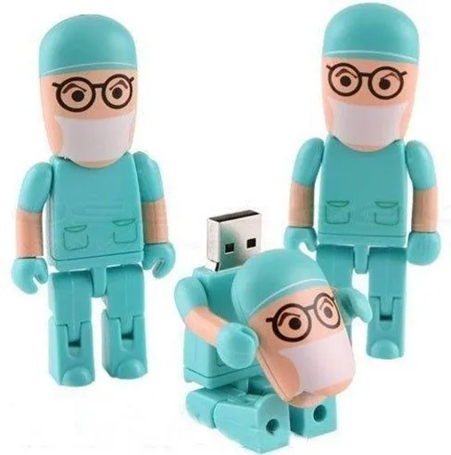 USB флэш-накопитель 4 ГБ/8 ГБ/16 ГБ/32 ГБ/64 Гб Доктор модель пластиковый usb-накопитель