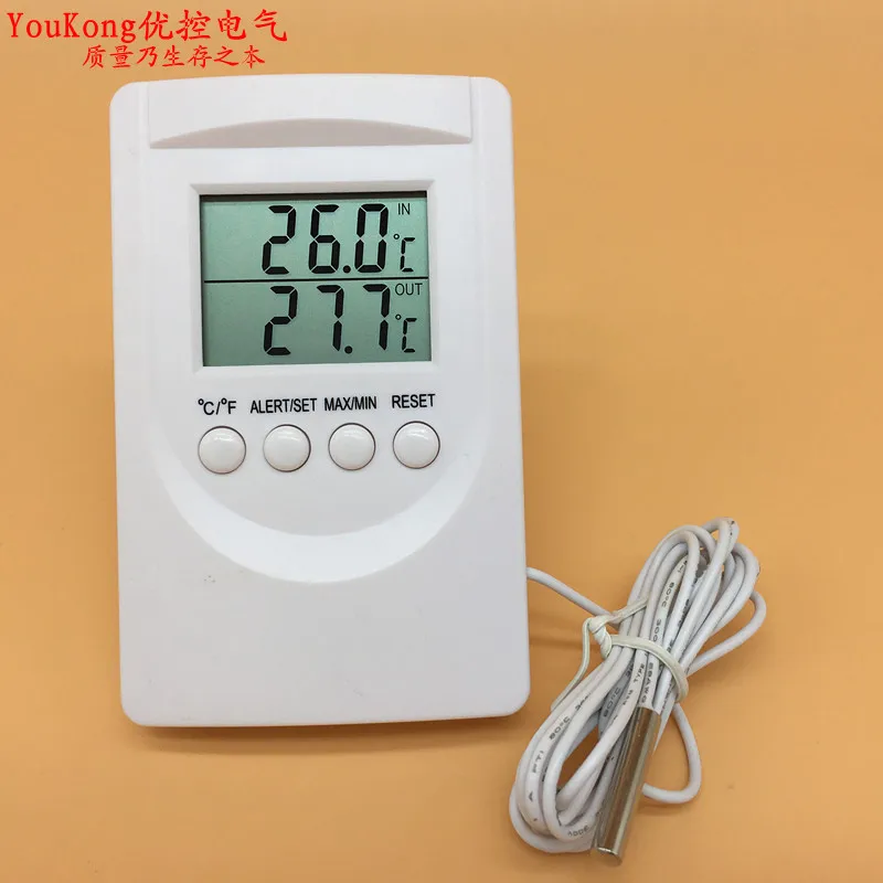YK 90 бытовой двойной температуры внутри и снаружи термометр цифровой датчик
