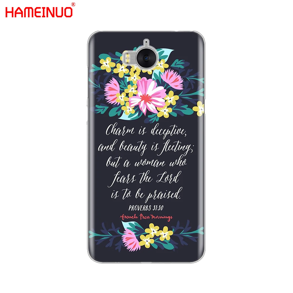 HAMEINUO текст Библии Филиппины чехол для сотового телефона huawei honor 3C 4X 4C 5C 5X 6 7 Y3 Y6 Y5 2 II