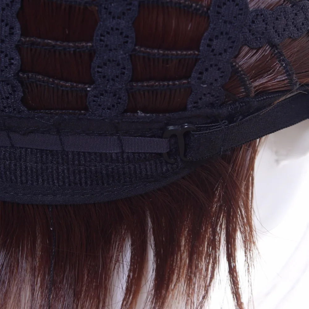 Ccutoo 30 см коричневый серебряный короткий прямой термостойкий косплей костюм