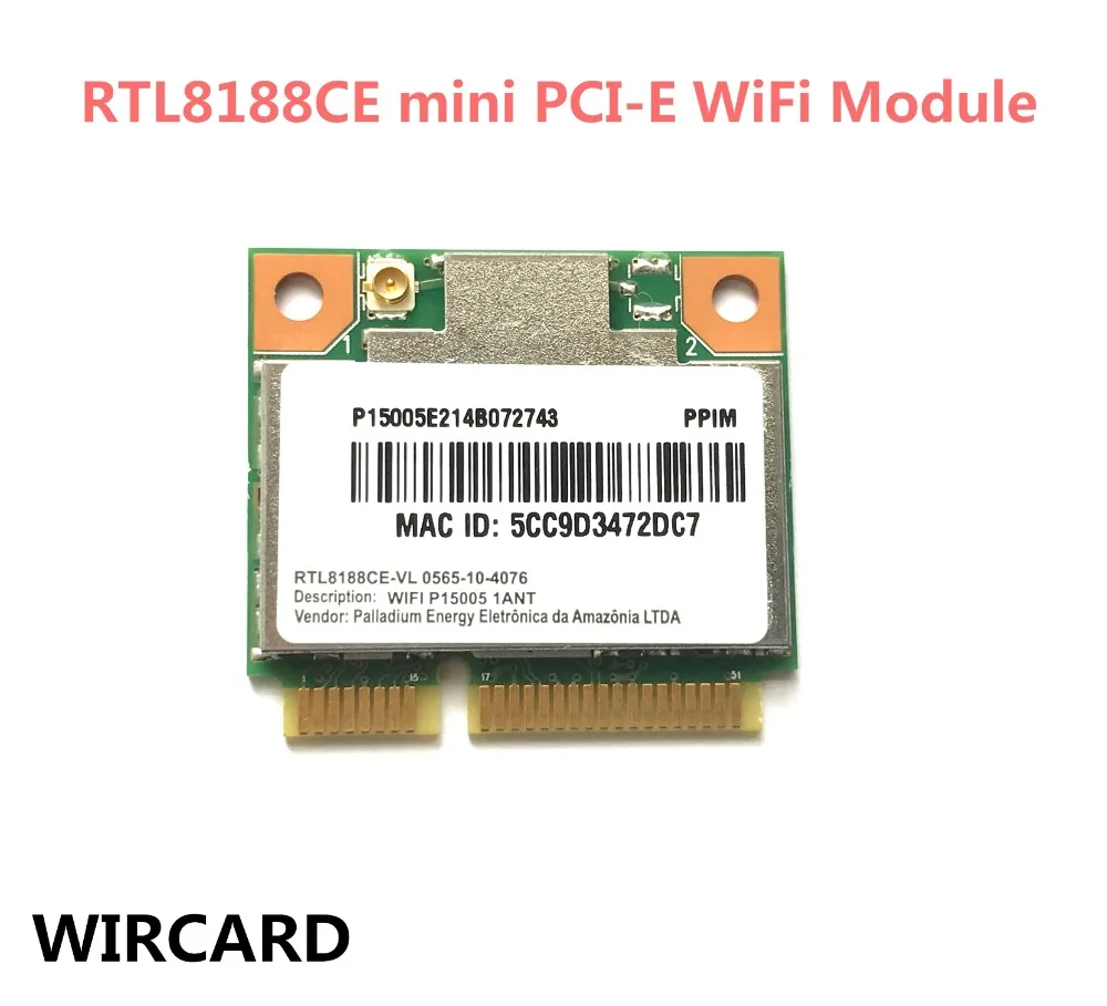 WIRCARD Realtek Rtl8188ce беспроводной WLAN WiFi карта acer Asus Toshiba 150 Мбит/с Половина мини Pci-e для ноутбука сетевой модем 802.11bgn