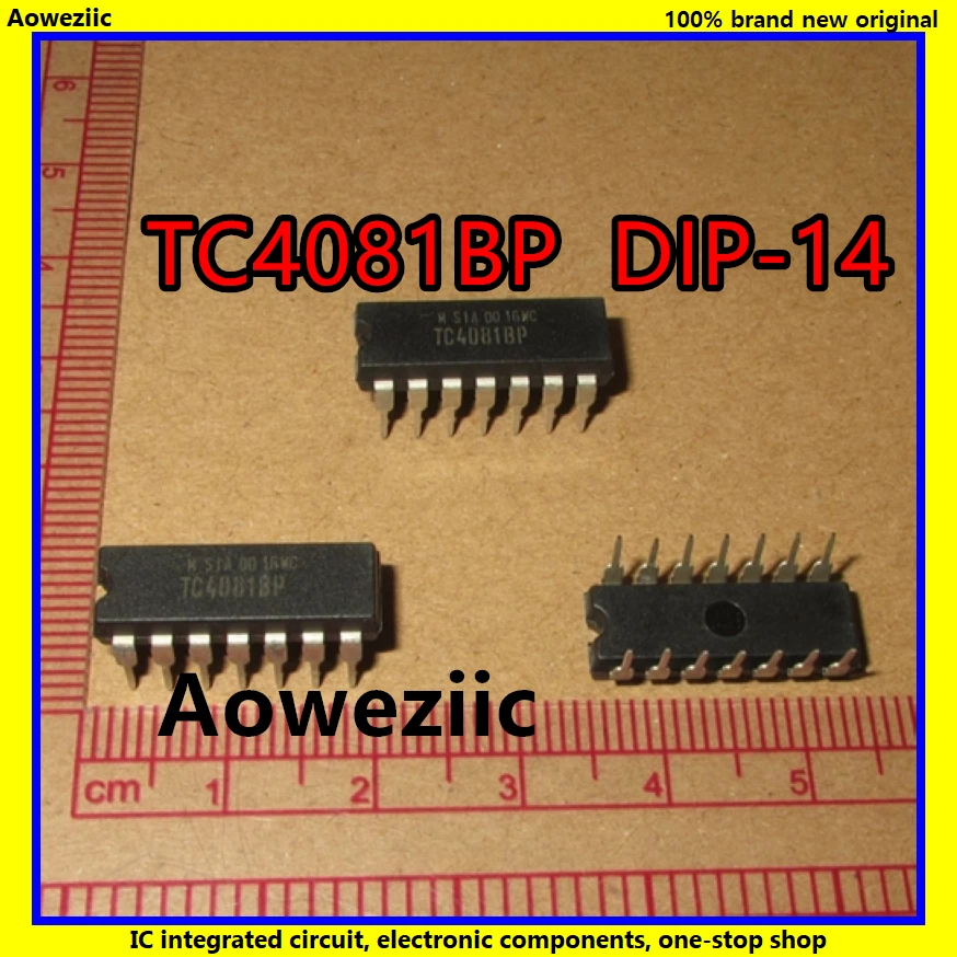 

10Pcs/Lot TC4081BP TC4081 4081 DIP-14 Quad 2-Input AND Gate IC New Original Product
