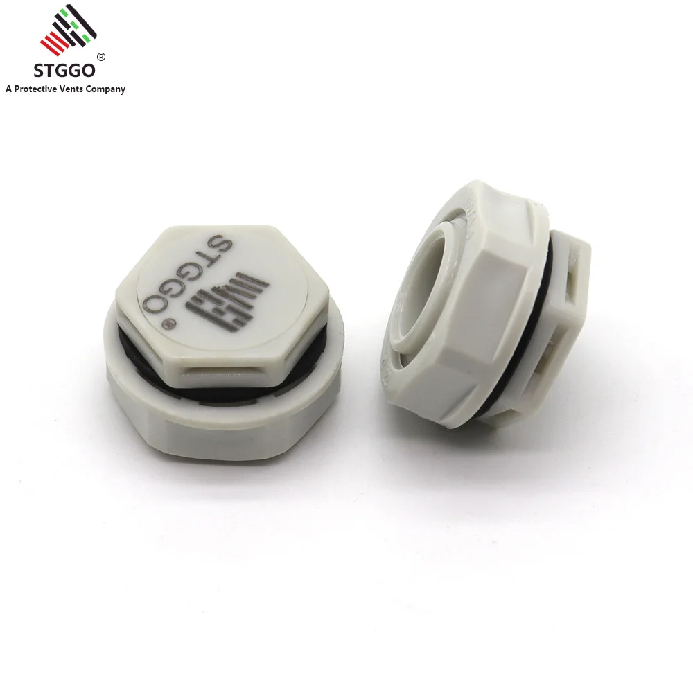 Гидрофобный Воздухопроницаемый серый пластиковый вентиляционный винт M16 * 1 5 IP