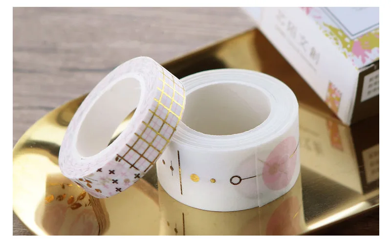 10-30 мм* 5 м Kawaii милые золотые соты васи ленты DIY Скрапбукинг Маскировочные ленты школьные принадлежности список дневник пуля журнал sl1223