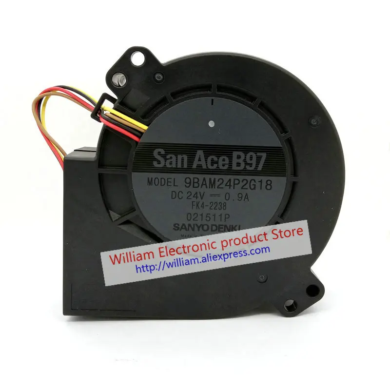 9BAM24P2G18 San Ace B97 FK4-2238 DC24V 0.9A 97*33 мм 9 см вентилятор охлаждения