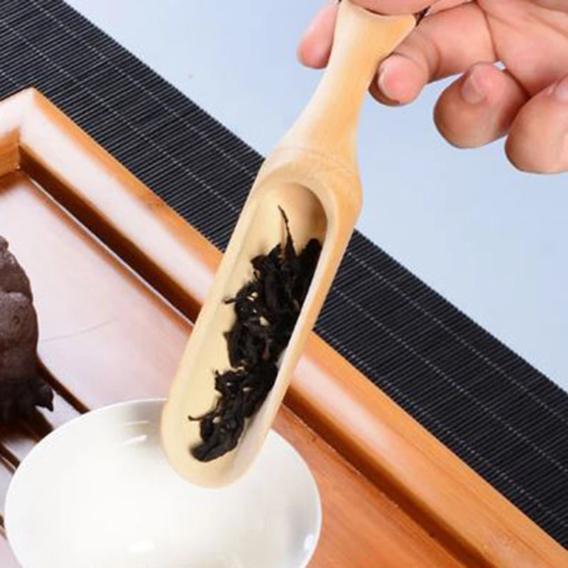 Новые китайские чайные ложки Бамбуковая чайная ложка кухонный инструмент мерная