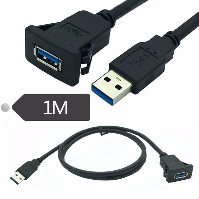 Удлинительный кабель с креплением на панели USB 3 0 A папа-мама | Компьютеры и офис