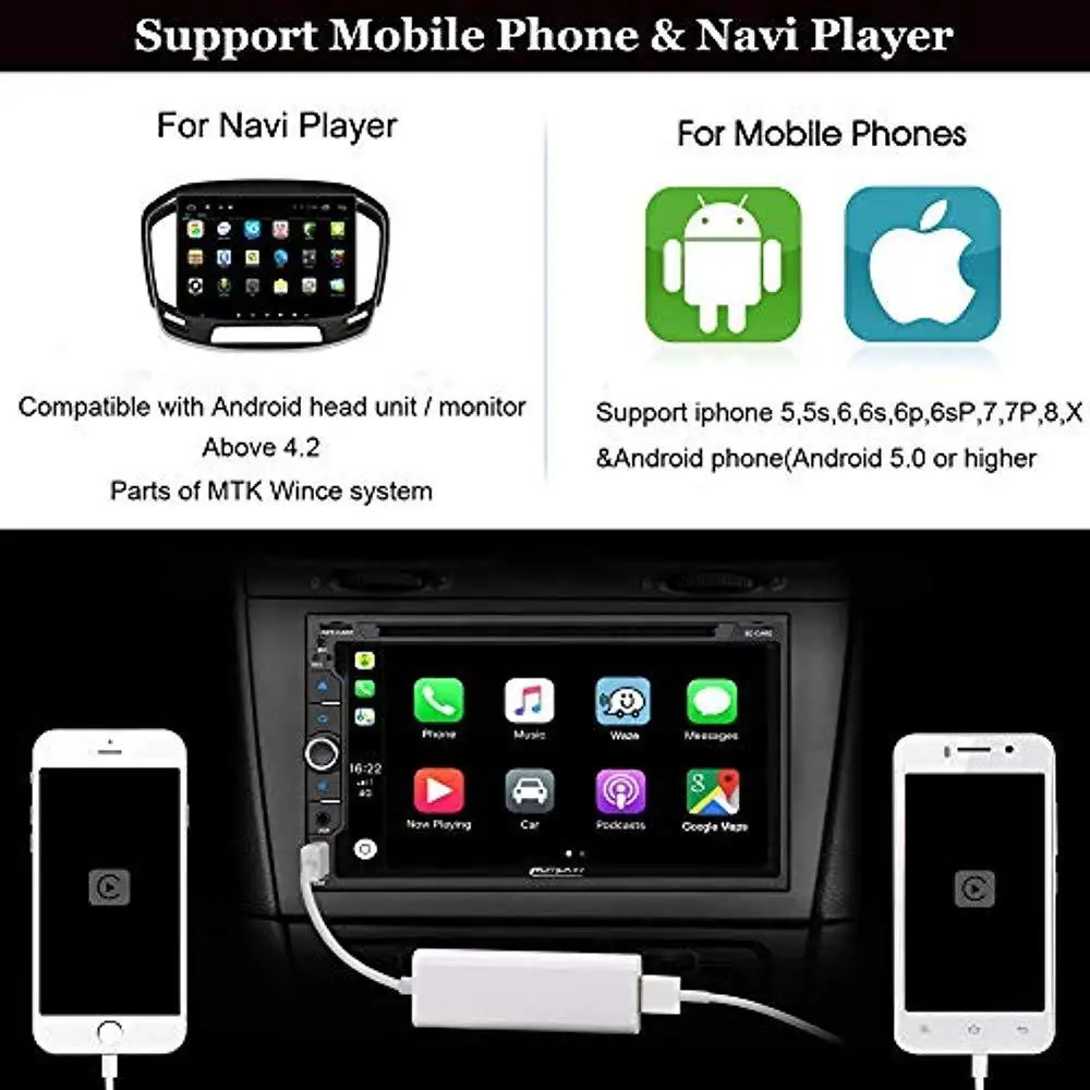 USB Smart Link Apple CarPlay ключ для Android навигационный плеер мини USB Carplay палка с Android Авто ссылка ключ
