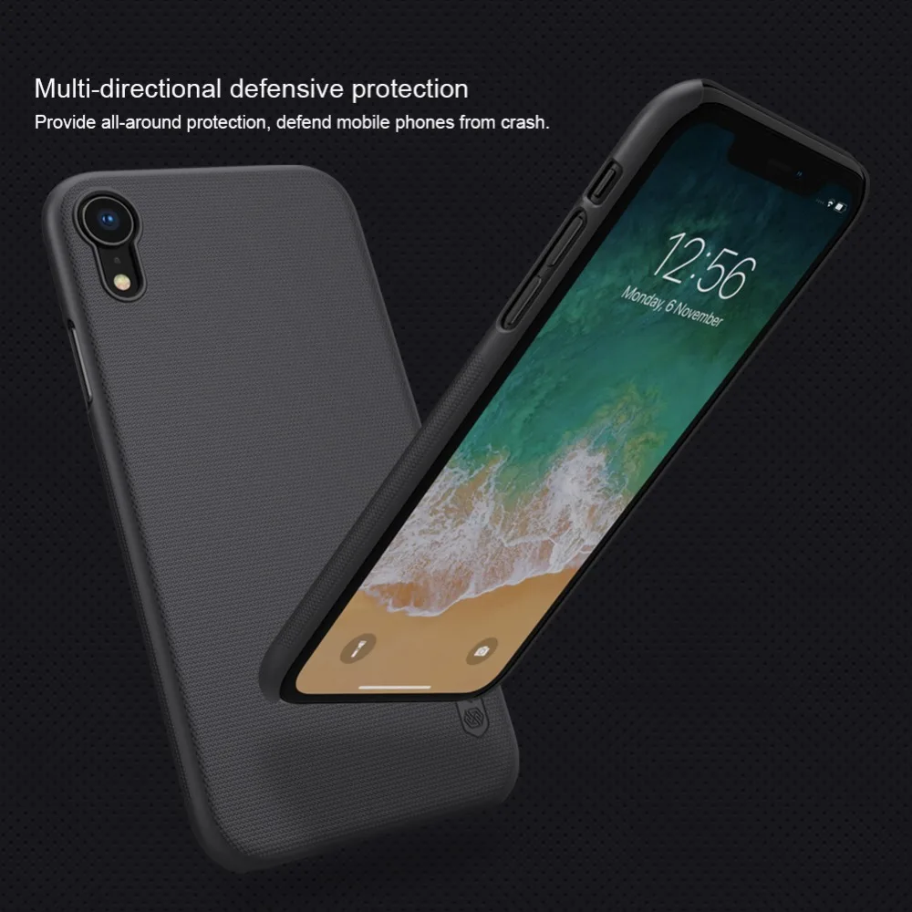 Для iPhone XR чехол Nillkin Super Frosted Shield для iPhone XR Ультратонкий матовый Жесткий Чехол для iPhone XR Nilkin чехол для телефона