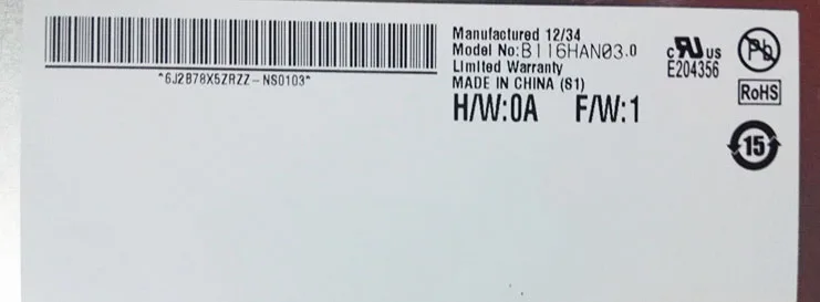 ЖК-экран матрица для AU OPTRONICS B116HAN03.0 ЖК-ноутбука не сенсорный ACER ICONIA W700 панель
