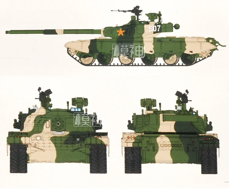 1/35 Китайская народная армия освобождения 99а главный боевой танк военная сборочная модель бронированный автомобиль в