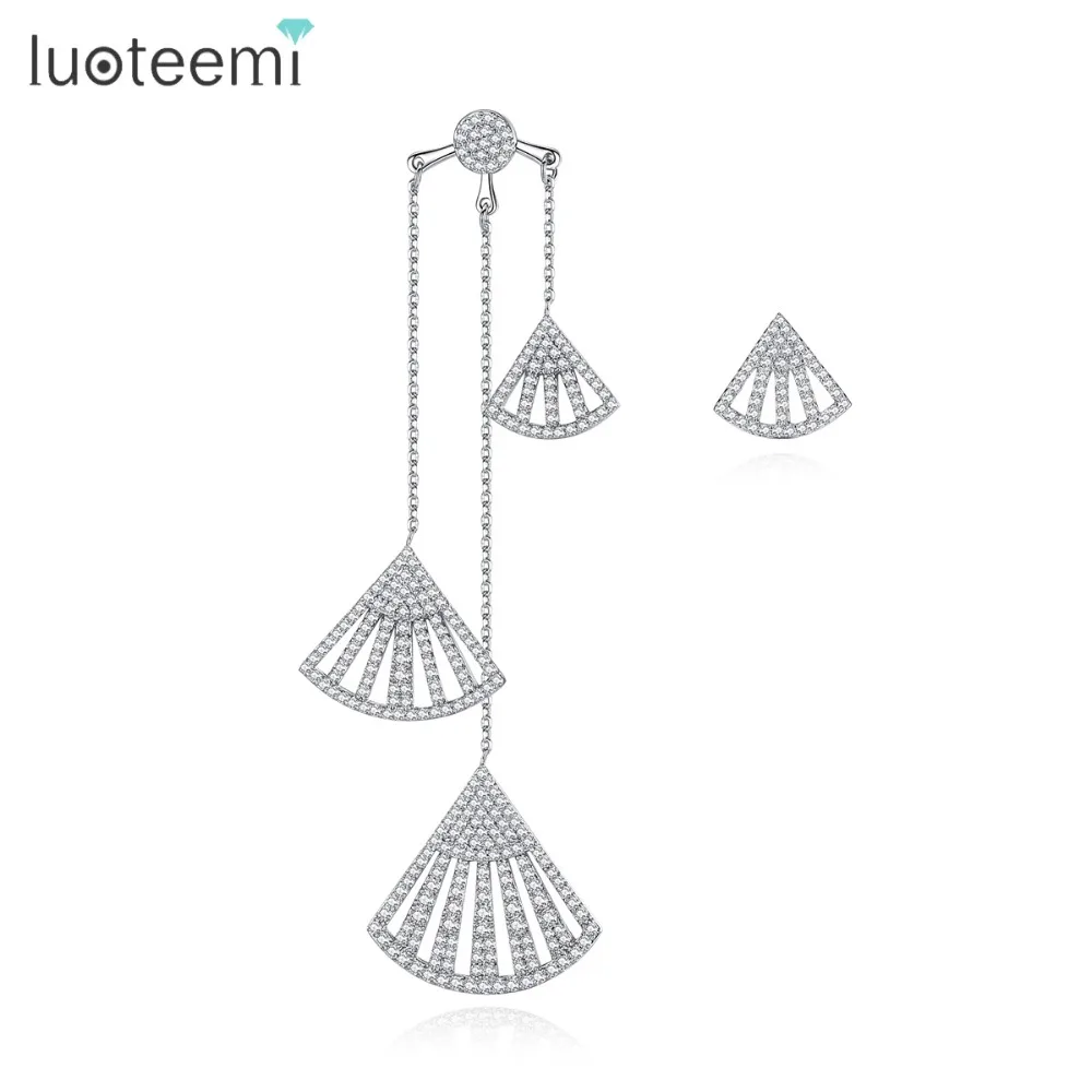 Luoteemi Винтаж Стиль несоответствие вентилятор Форма свадьба люстра Длинные