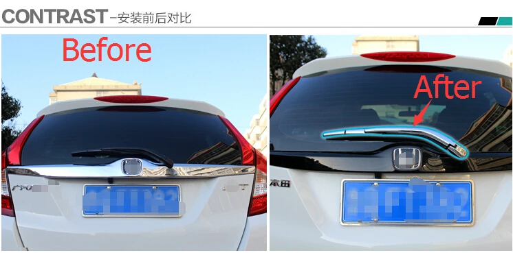 ABS! Экстерьер для Honda FIT JAZZ 2014 2015 2016 хромированная накладка стеклоочистителя