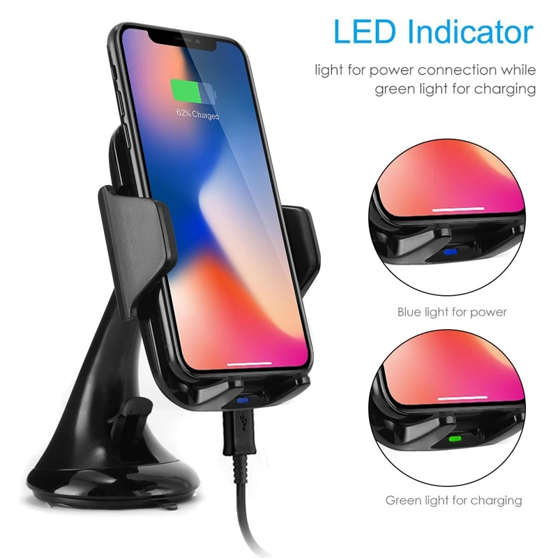 xmxczkj car holder fast wireless car charger suction cup mount 2 in 1 wireless charger mobile phone holder for iphone x 8 8plus free global shipping