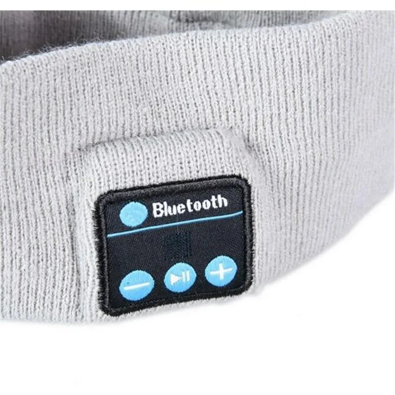 Беспроводная Bluetooth V4.2 вязаная гарнитура унисекс стереонаушники для сна музыка