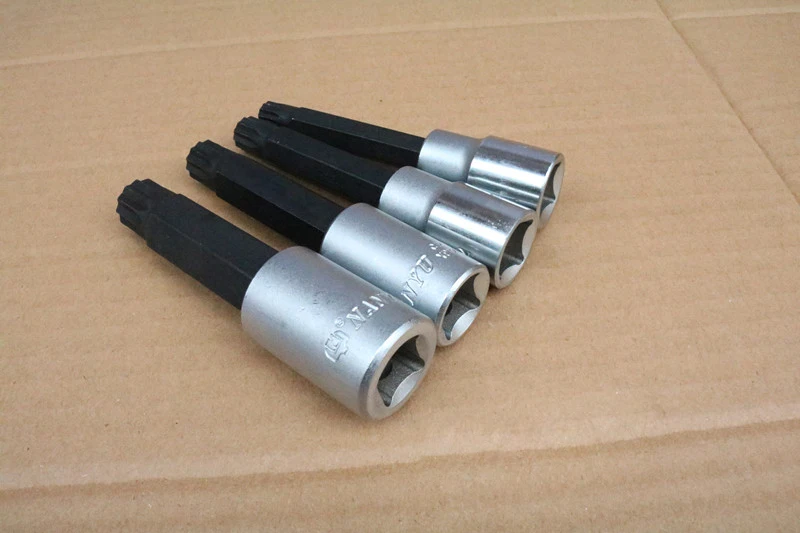 1/" S2 Набор отверток из сплава Torx, набор сверл с 12 точками, Набор торцевых головок M10 M12 M14 M16 с длиной 100 мм
