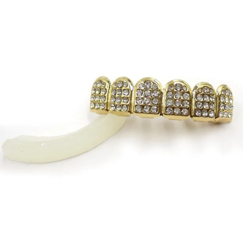 Хип хоп золотые зубы верхней нижней шутка злодея зубы стоматологические вампира шапки рот Хэллоуин Пасхальная Вечерние
