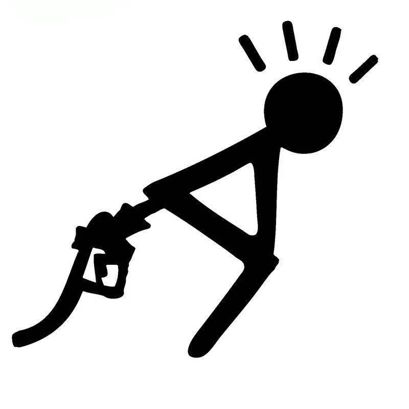 [WZH167] виниловая наклейка с высоким потреблением газа забавная для автомобиля